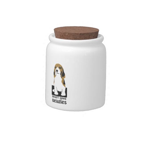 Desert Dawg Beagle Dog Cookie Jar Candy Jar