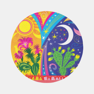 Desert Day and Night Outdoor Rug