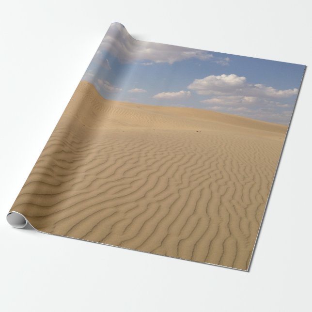 Desert day view wrapping paper (Unrolled)