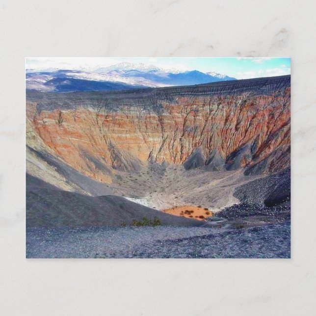 Desert Death Valley Ubehebe Crater Postcard (Front)