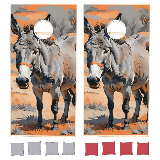 Desert Donkey Cornhole Game Set (Set)