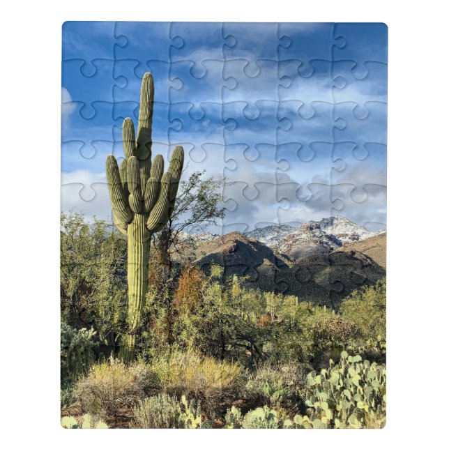 Desert Dreams Saguaro Photo Jigsaw Puzzle (Puzzle Vertical)
