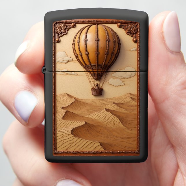 Desert Drift Sand Dune Voyage Zippo Lighter (In Hand)