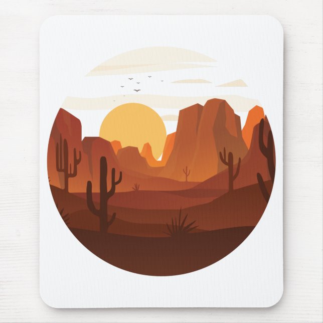 Desert Dune design Mouse Pad (Front)