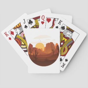 Desert Dune design Poker Cards