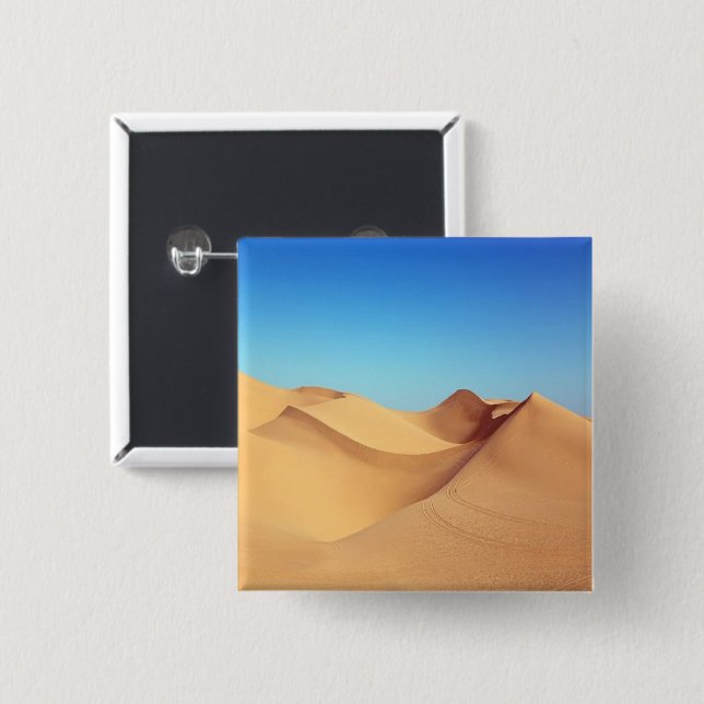 Desert dunes photo button (Front & Back)