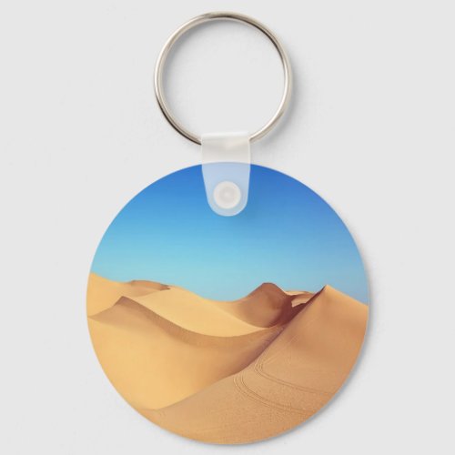 Desert dunes photo keychain