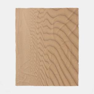 Desert Dunes: Sandy Wave Texture. Fleece Blanket
