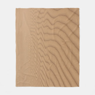 Desert Dunes: Sandy Wave Texture. Fleece Blanket