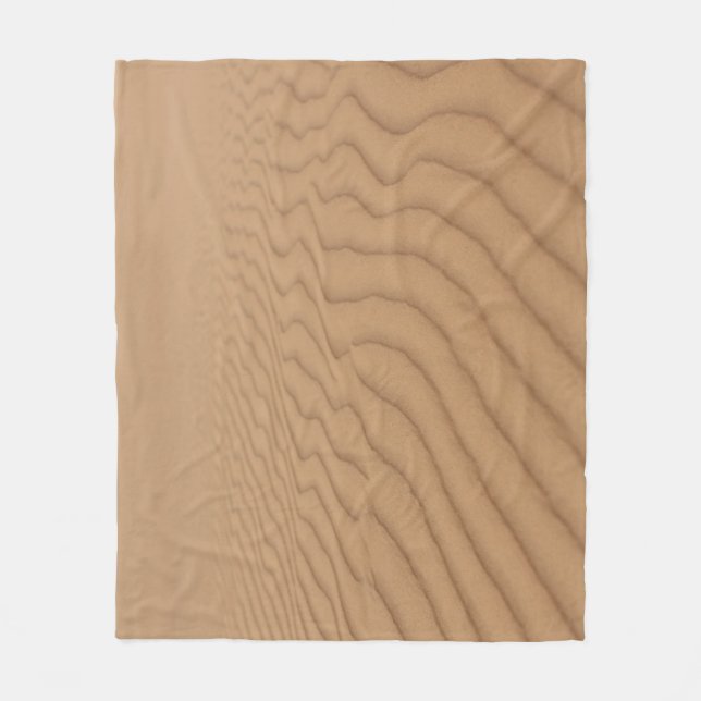 Desert Dunes: Sandy Wave Texture. Fleece Blanket (Front)