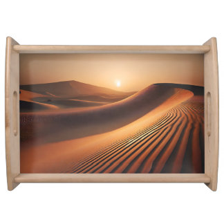 Desert Dunes Sunset Serving Tray
