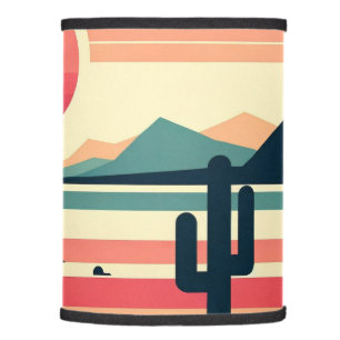 Desert Dusk Abstract Lamp Shad
