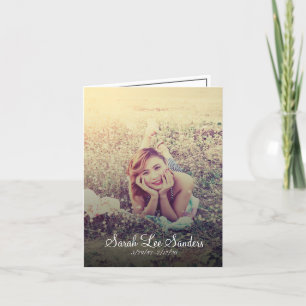 Desert Dusk Folded Memorial Card