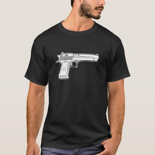 desert eagle 50 graphic gun firearm t_shirt High