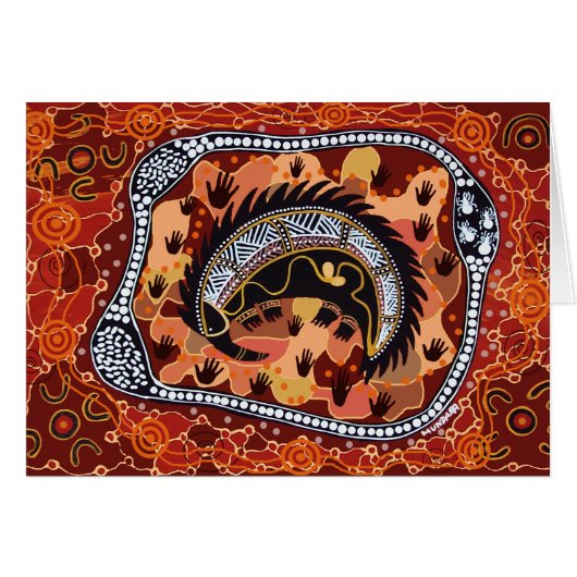 Desert Echidna Dreaming Cards (Front Horizontal)