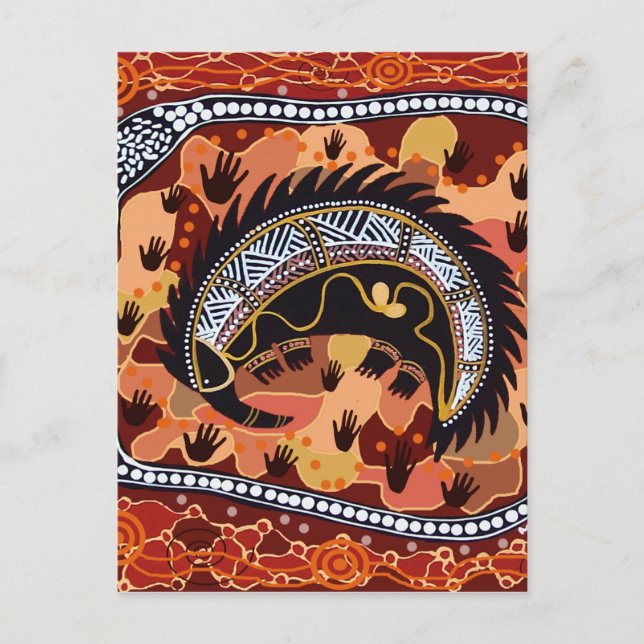 Desert Echidna Dreaming Postcard (Front)