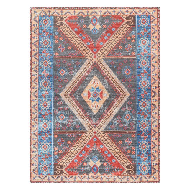 Desert Echoes: Southwestern Boho Heritage Tablecloth (Front)