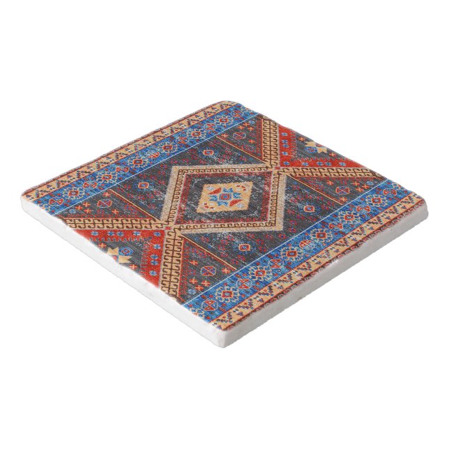 Desert Echoes: Southwestern Boho Heritage Trivet (Corner)