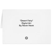 Desert Fairy Cards (Back Horizontal)