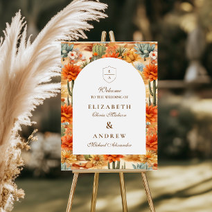 Desert Floral Arch Wedding Foam Board