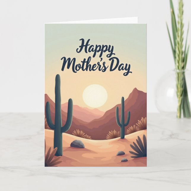 Desert Floral Mothers Day Card (Front)