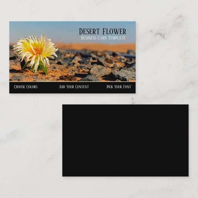 Desert Flower Business Card (Front/Back)