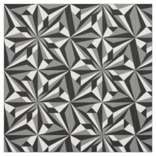 Desert Flowers in Gray Fabric