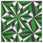 Desert Flowers in Green Fabric