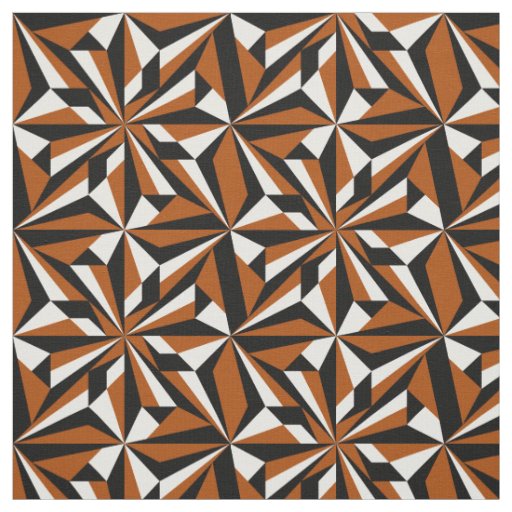 Desert Flowers in Rust Fabric