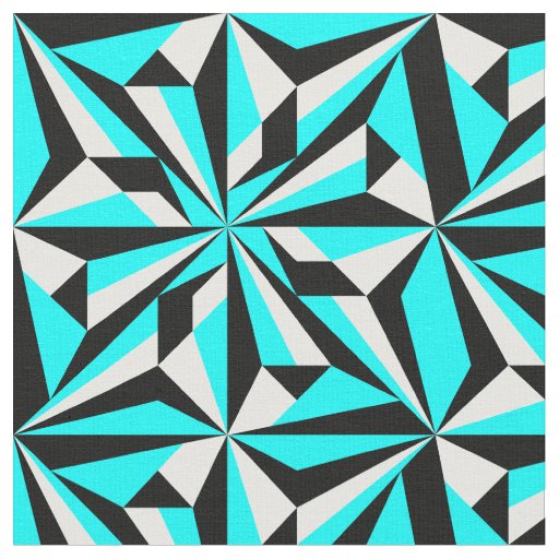 Desert Flowers in Turquoise Fabric