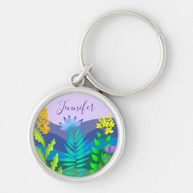 Desert flowers keychain (Front)