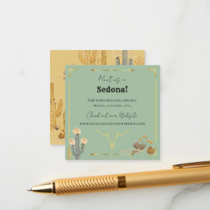 Desert Flowers Western Wedding Enclosure Card