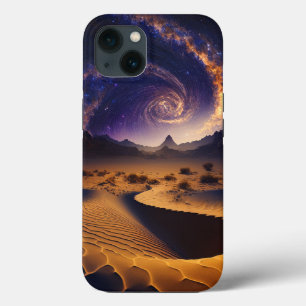 Desert Galaxy Surreal Landscape Art iPhone 13 Case