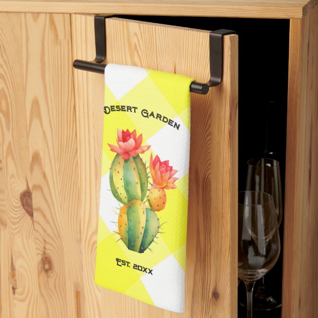 Desert Garden Kitchen Towel (Thirds Fold)