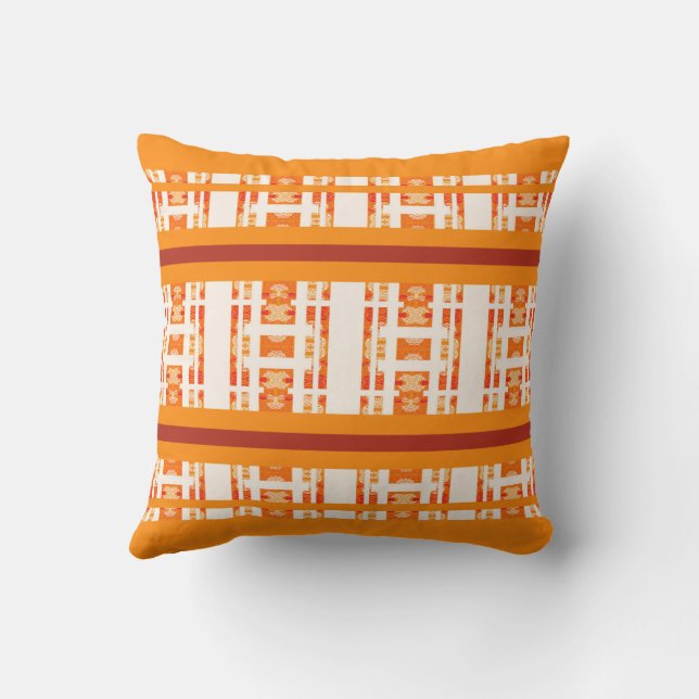 Desert Geometry Throw Pillow (Back)