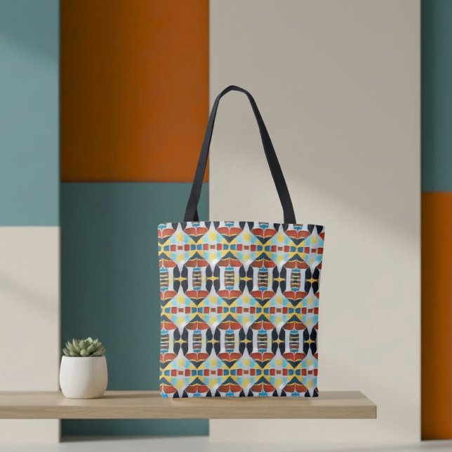 Desert Geometry Tribal Tote Bag (Creator Uploaded)
