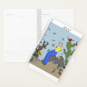 Desert Girl and Animals Planner