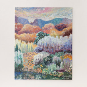 Desert Glory- Cool & Colorful Landscape Painting Jigsaw Puzzle