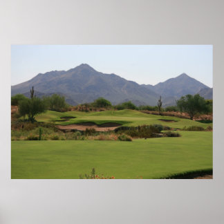 Desert Golf Poster