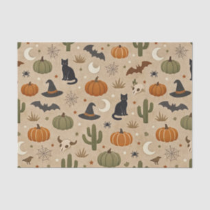 Desert Green Cactus Halloween  Tissue Paper
