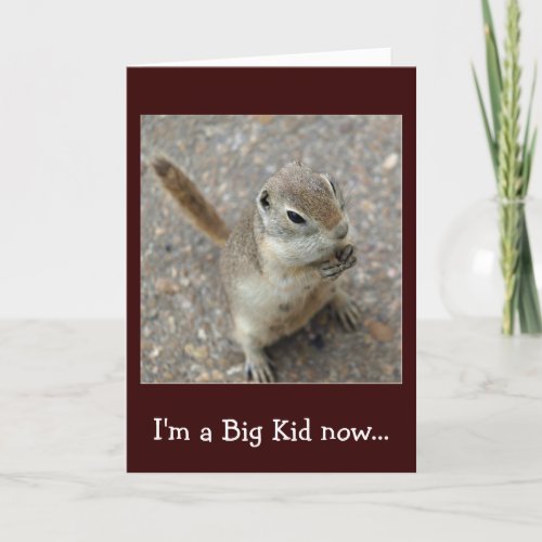 Desert Ground Squirrel Animal Birthday Greetings Card