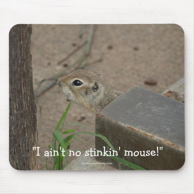 Desert Ground Squirrel Funny Mousepad (Front)