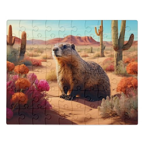 Desert Groundhog Jigsaw Puzzle