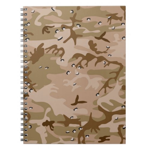 Desert Gulf War Camouflage Notebook