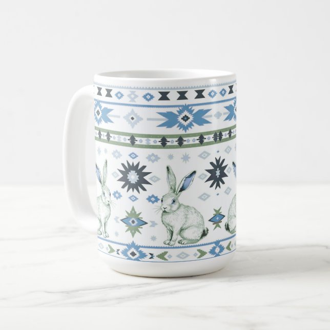 Desert Hares Coffee Mug (Front Left)