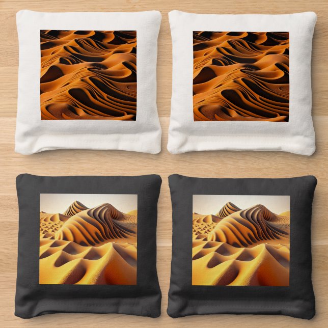 Desert Harmony Cornhole Bags (Wood)