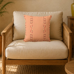 Desert Harmony Moroccan Geometric Throw Pillow