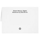 Desert Hibiscus Cards (Back Horizontal)
