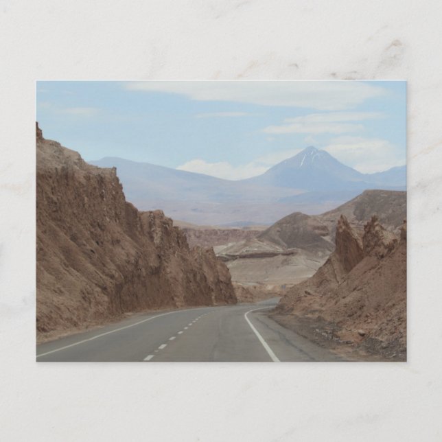 Desert Highway, Atacama Desert Chile Postcard (Front)