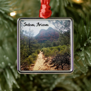 Desert Hiking Trail Sedona Arizona Metal Ornament